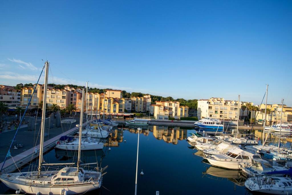 Mer Veilleuse Gruissan - Clim - Piscine Bagian luar foto